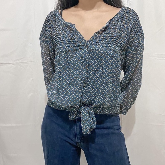 ZARA TRAFALUC Sheer Print Oversized Tunic - Picture 2 of 6